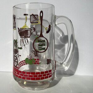 Retro Vintage Glass Dinner Party Mug (large)